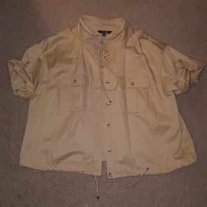 LaurenRalphLauren 18W Short sleeve khaki jacket